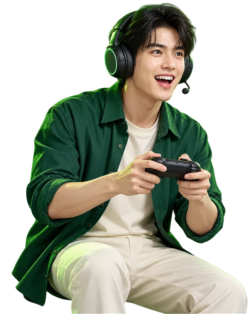 ภาพประกอบคนเล่นเกม